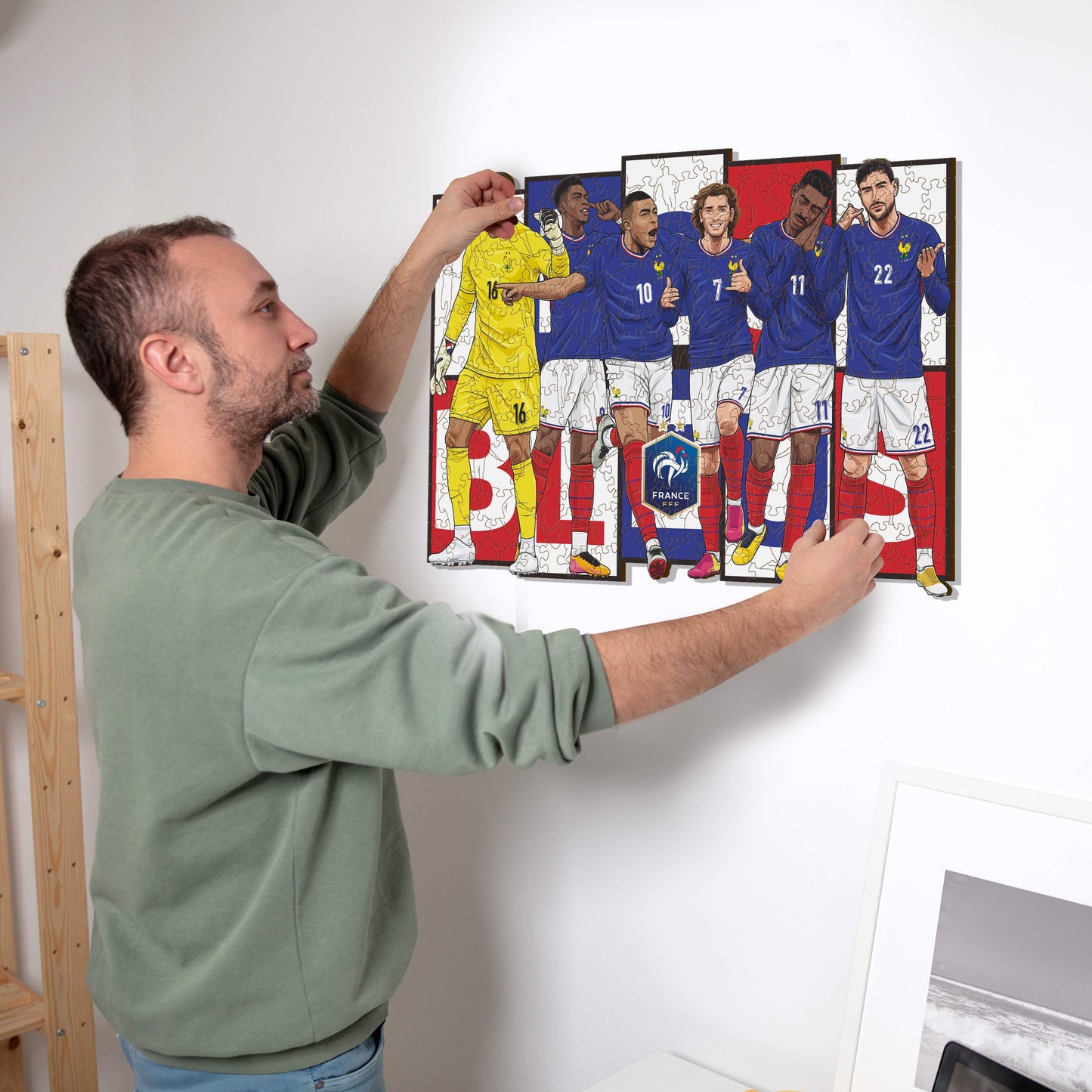 6 Joueurs Équipe de France® - Puzzle en Bois