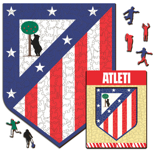 Logo Atlético de Madrid® - Puzzle en Bois