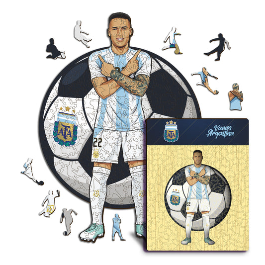 Lautaro Martínez - Puzzle en Bois