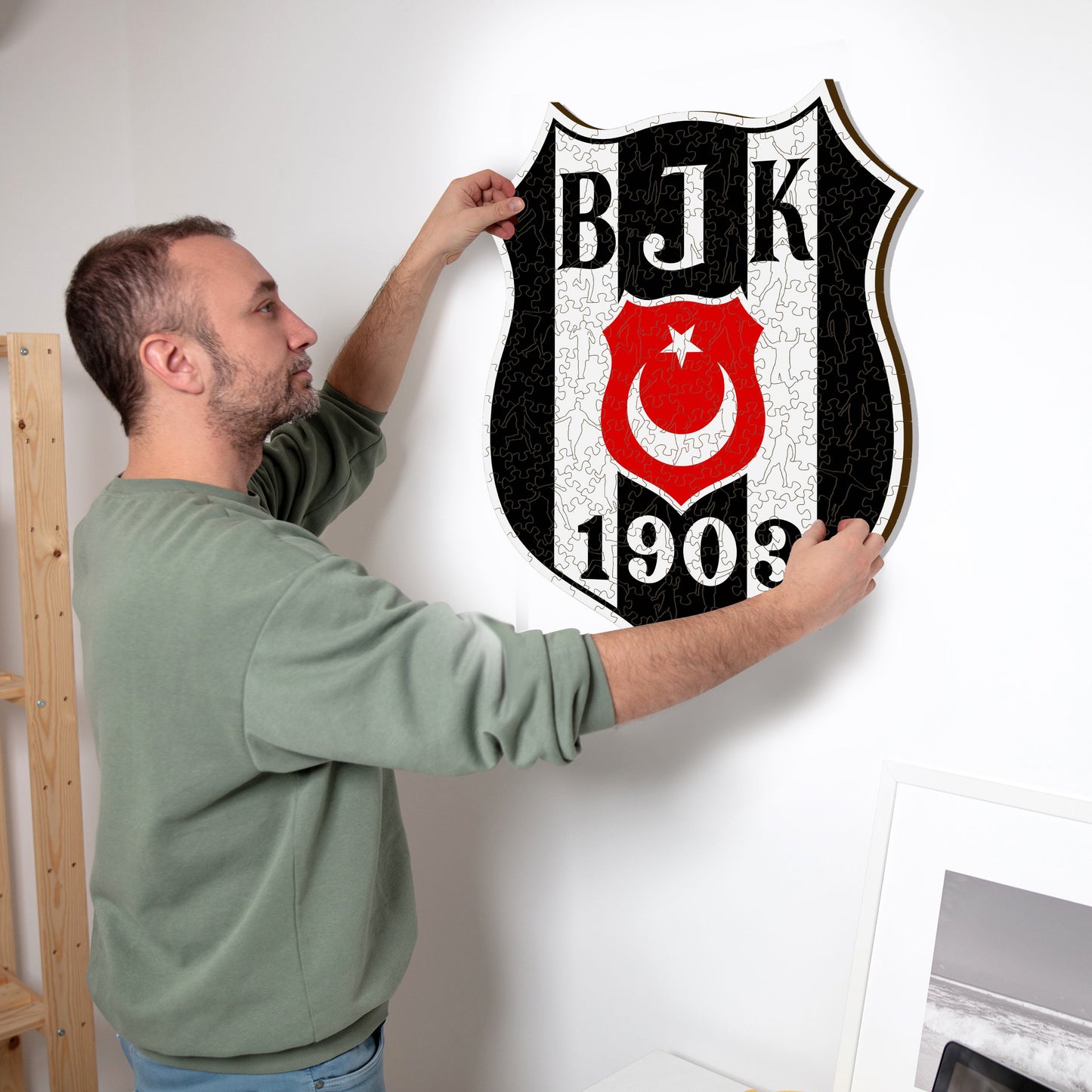 Logo Beşiktaş S.K.® - Puzzle en Bois