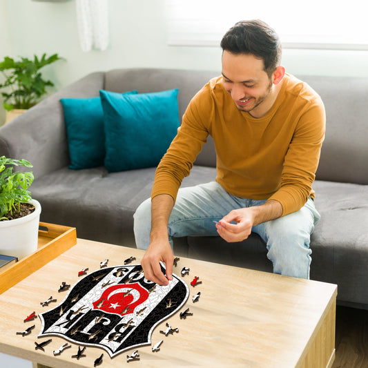 Logo Beşiktaş S.K.® - Puzzle en Bois
