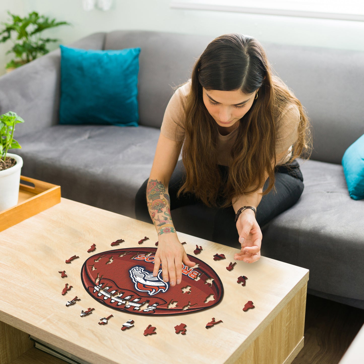 Football Cleveland Browns™ - Puzzle en Bois