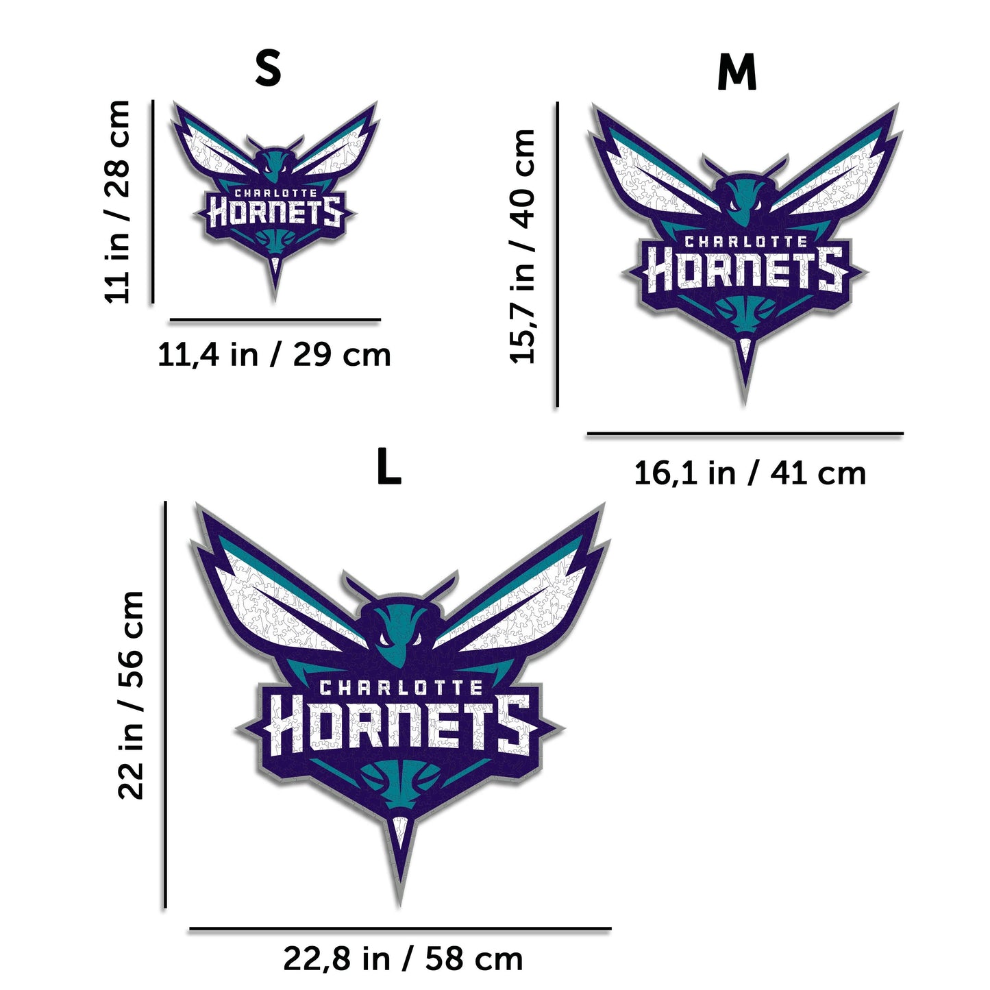 Charlotte Hornets™ - Puzzle en Bois