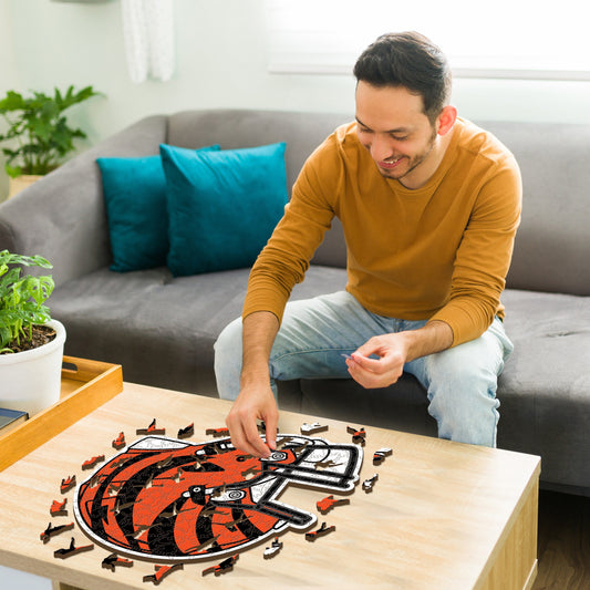 Casque Cincinnati Bengals™ - Puzzle en Bois