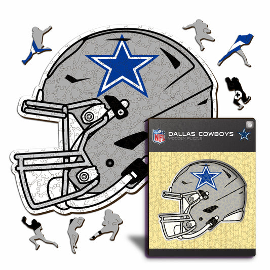 Casque Dallas Cowboys™ - Puzzle en Bois