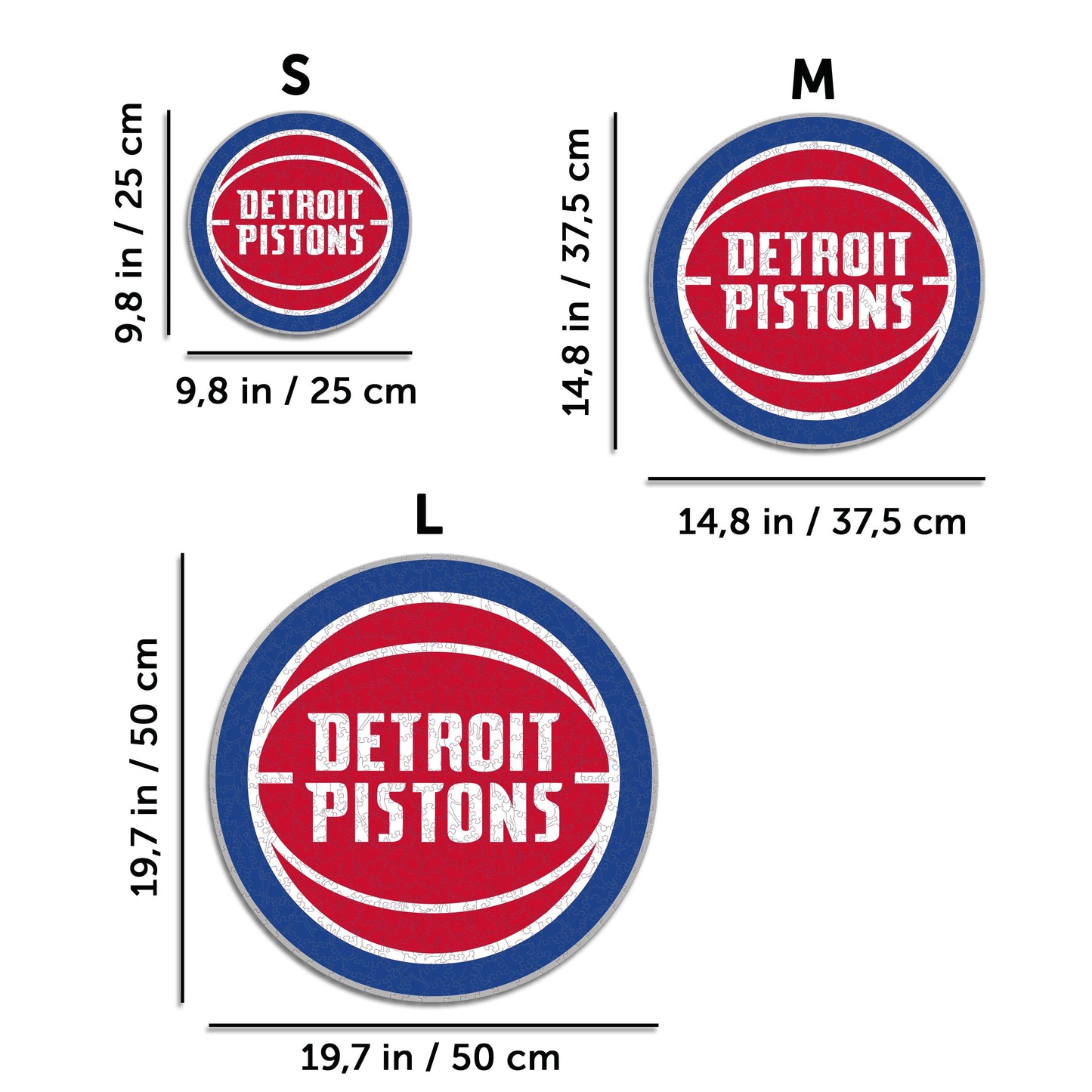 Detroit Pistons™ - Puzzle en Bois