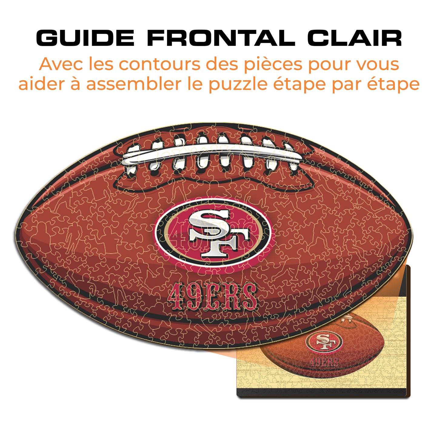 Football San Francisco 49ers™ - Puzzle en Bois
