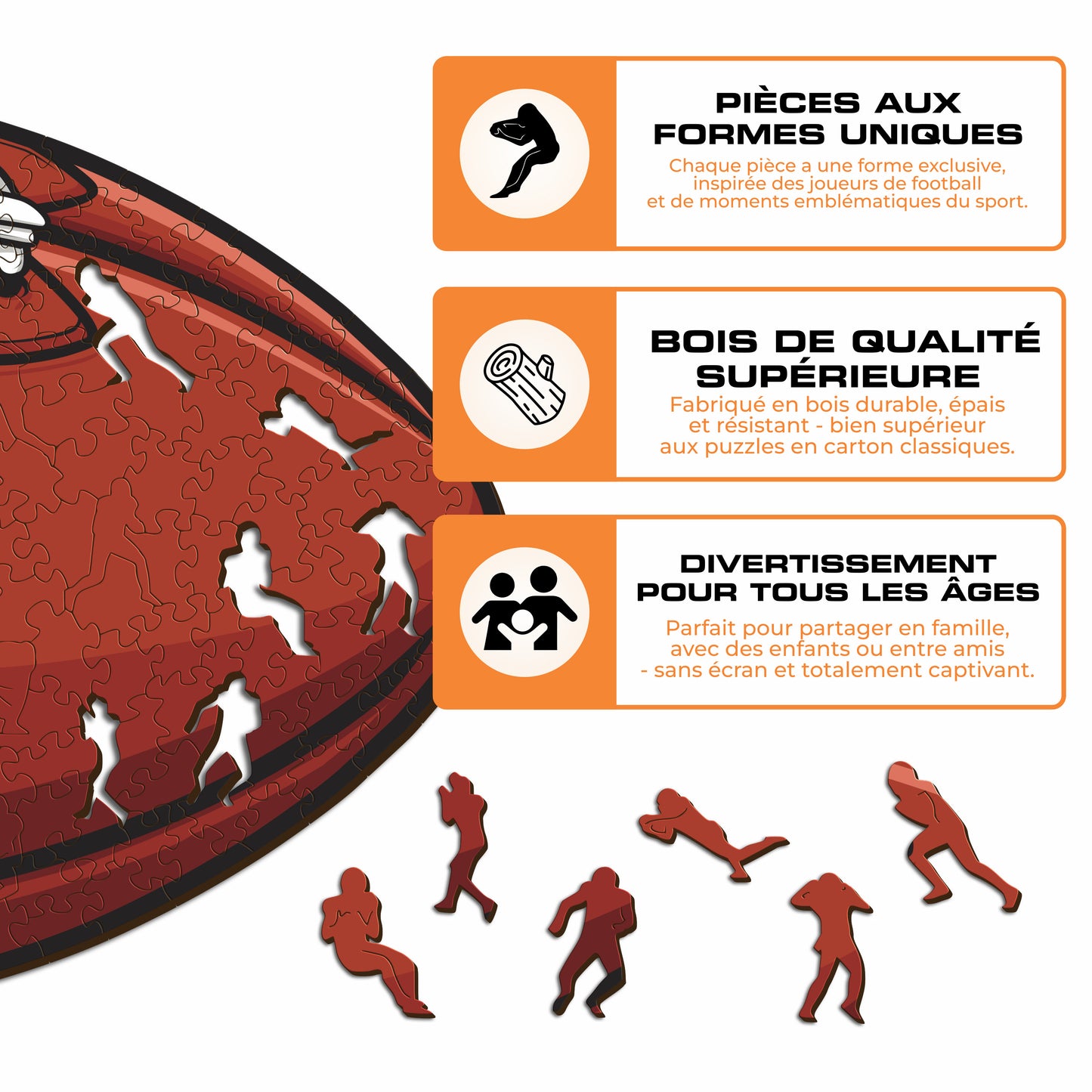 Football San Francisco 49ers™ - Puzzle en Bois