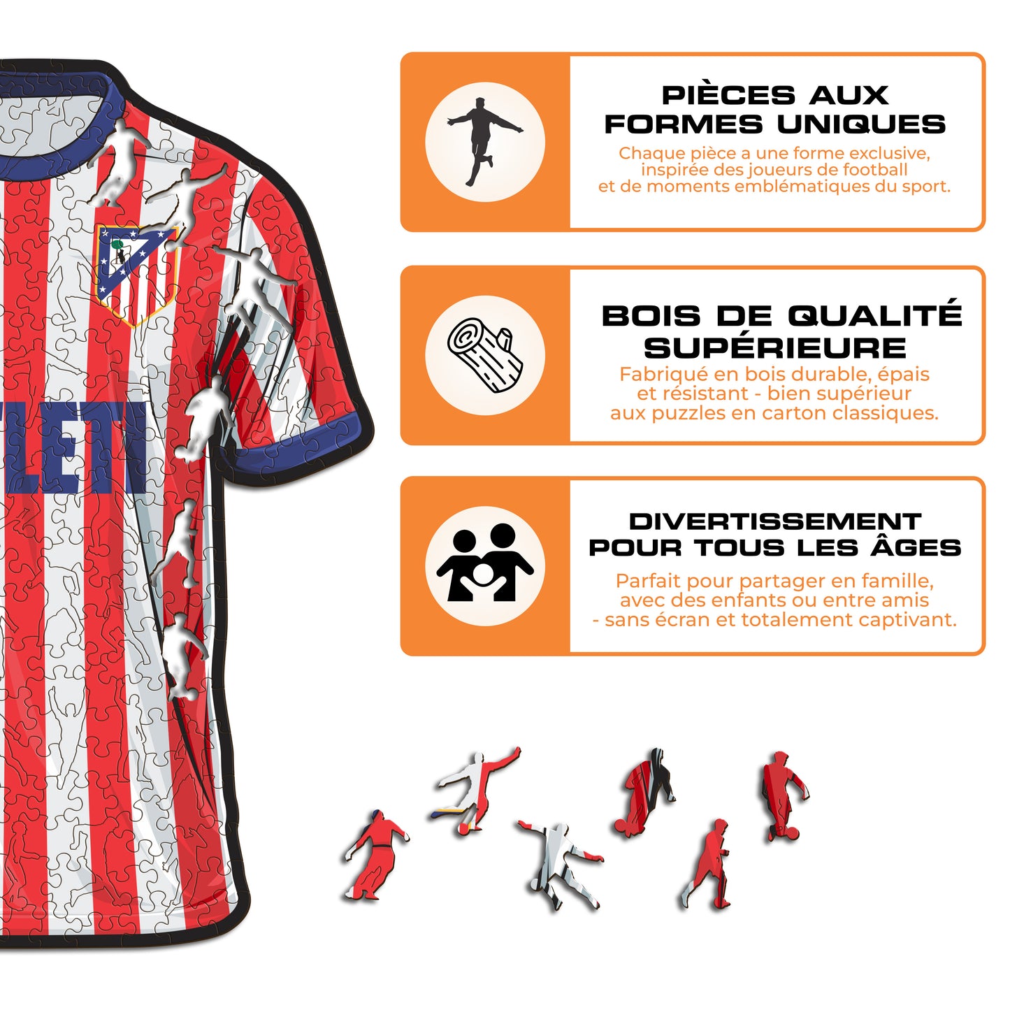 Maillot Atlético de Madrid® - Puzzle en Bois