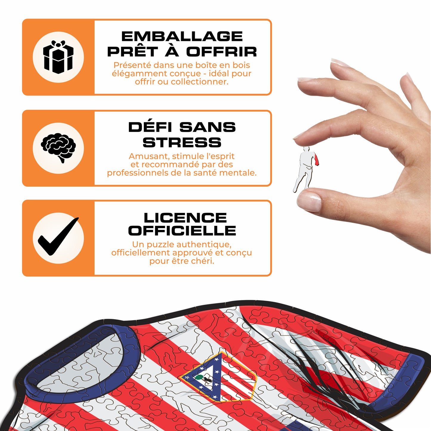 Maillot Atlético de Madrid® - Puzzle en Bois