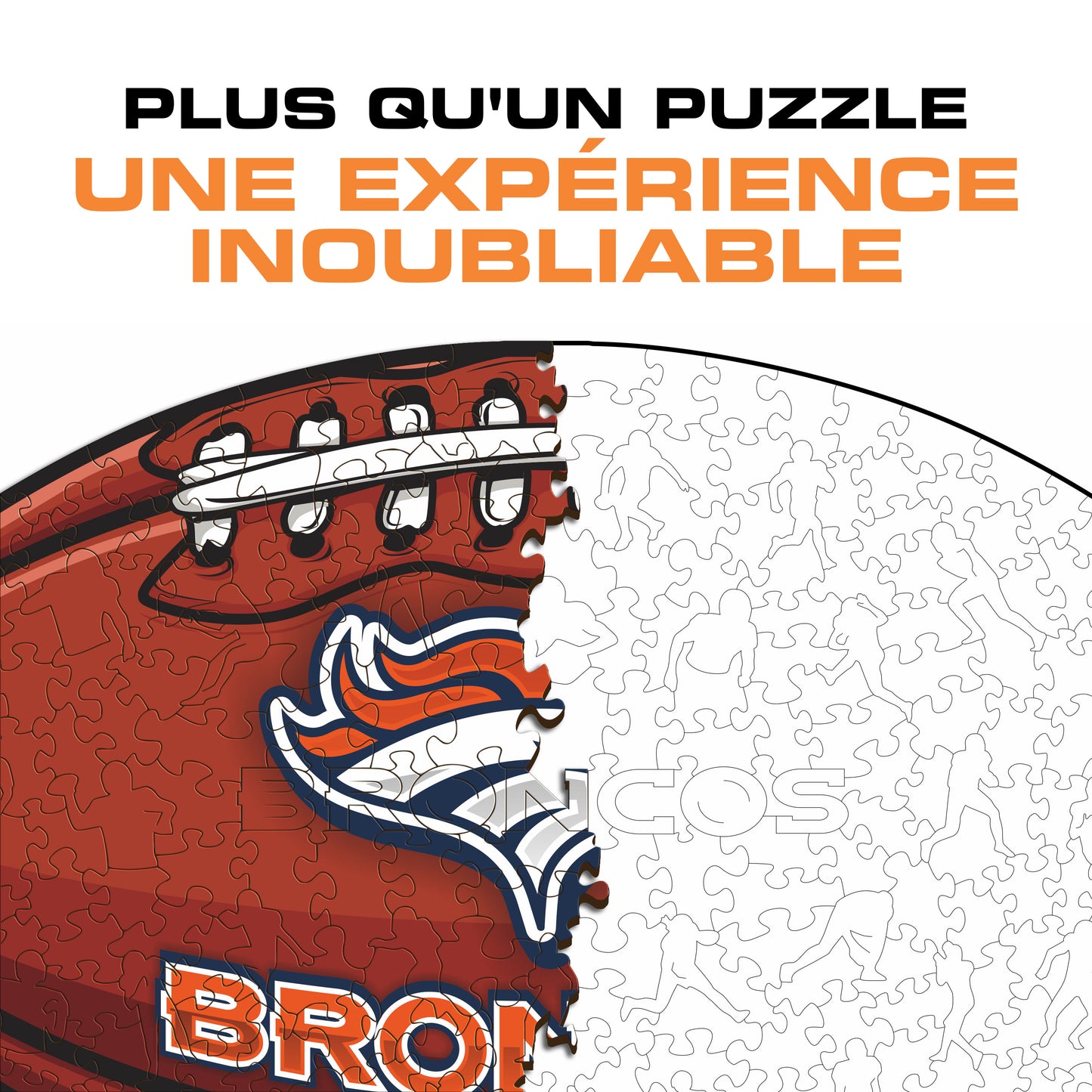 Football Denver Broncos™ - Puzzle en Bois