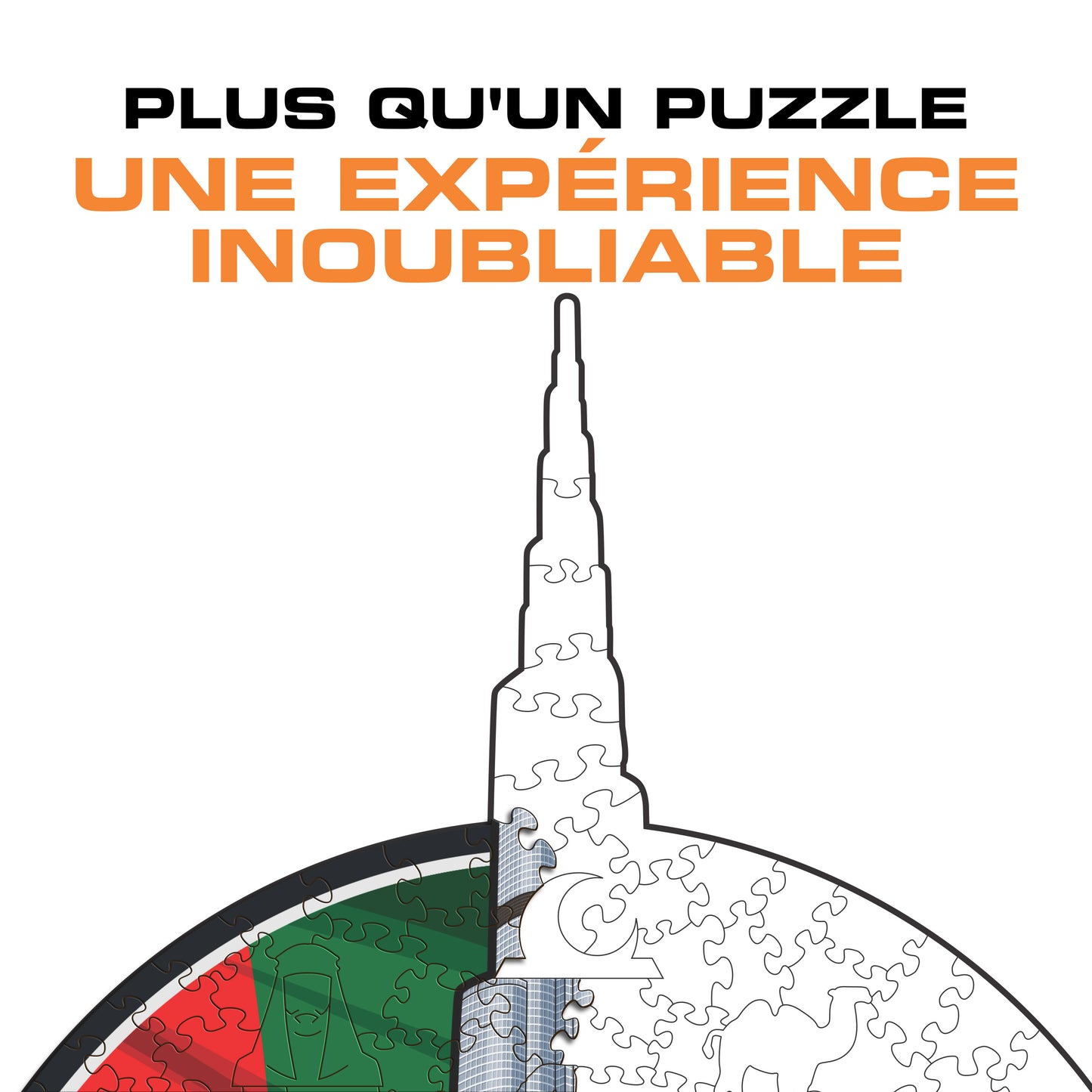 Burj Khalifa - Puzzle en Bois