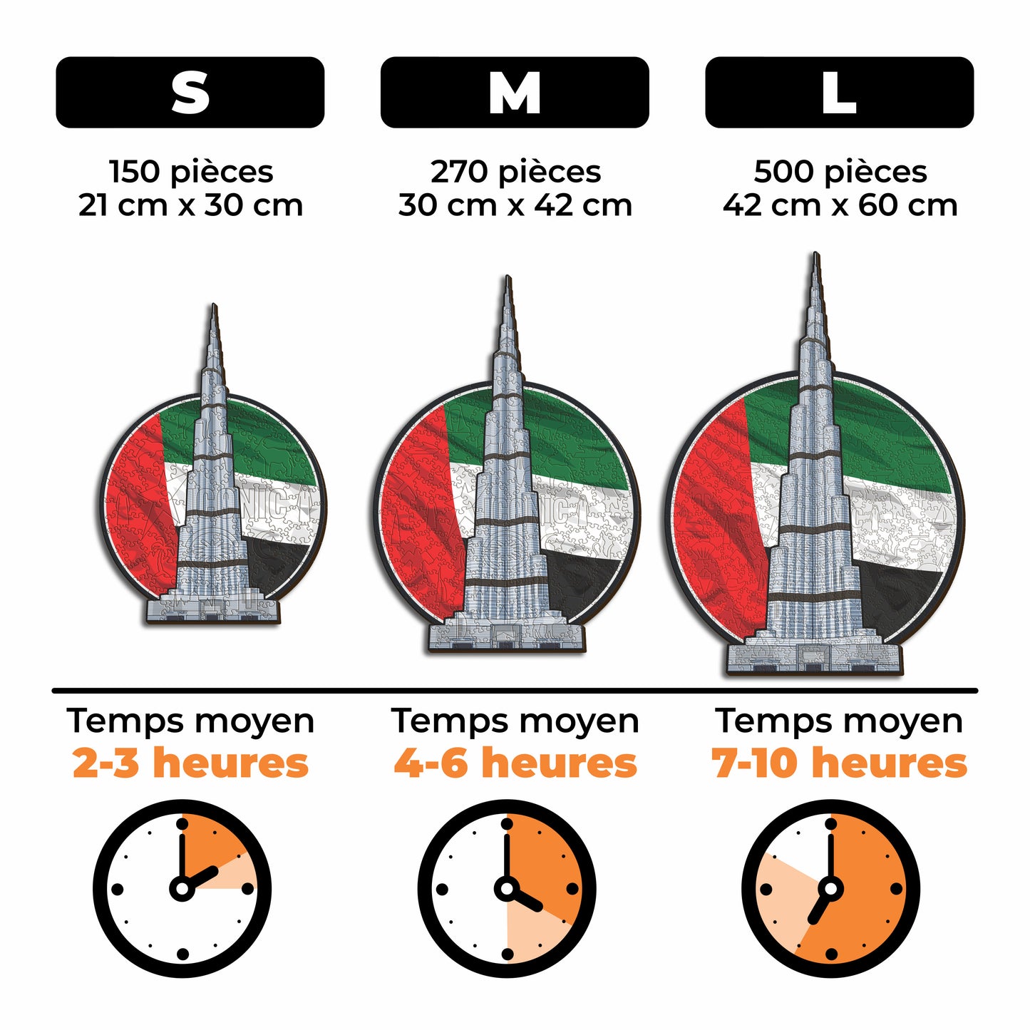 Burj Khalifa - Puzzle en Bois