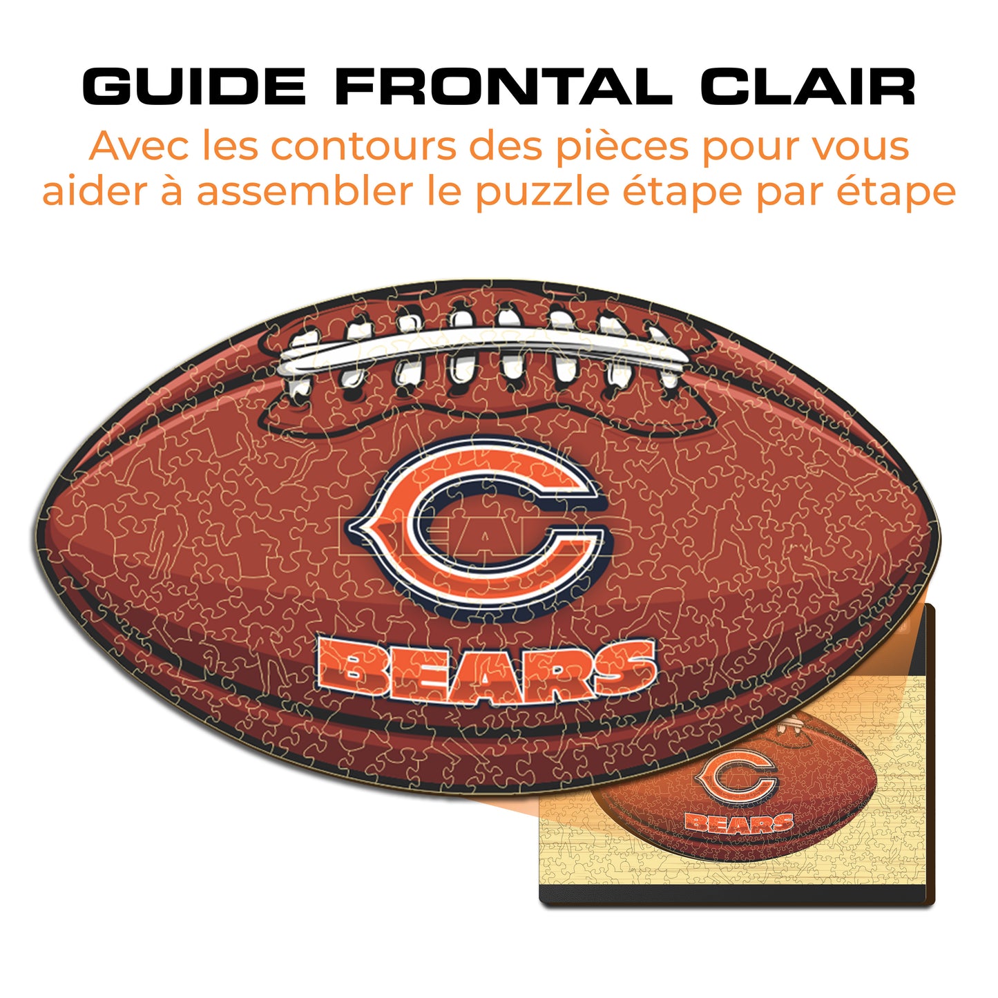 Football Chicago Bears™ - Puzzle en Bois