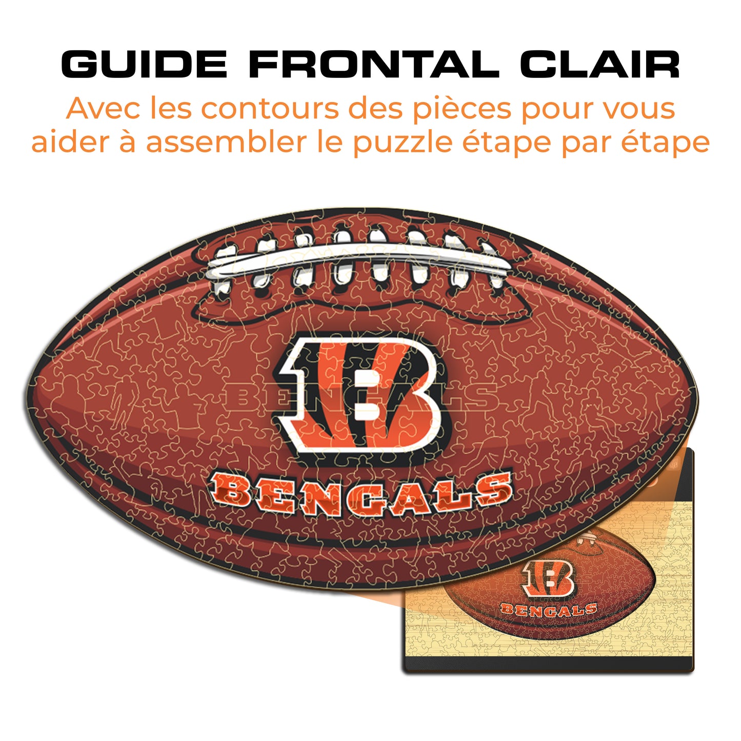 Football Cincinnati Bengals™ - Puzzle en Bois