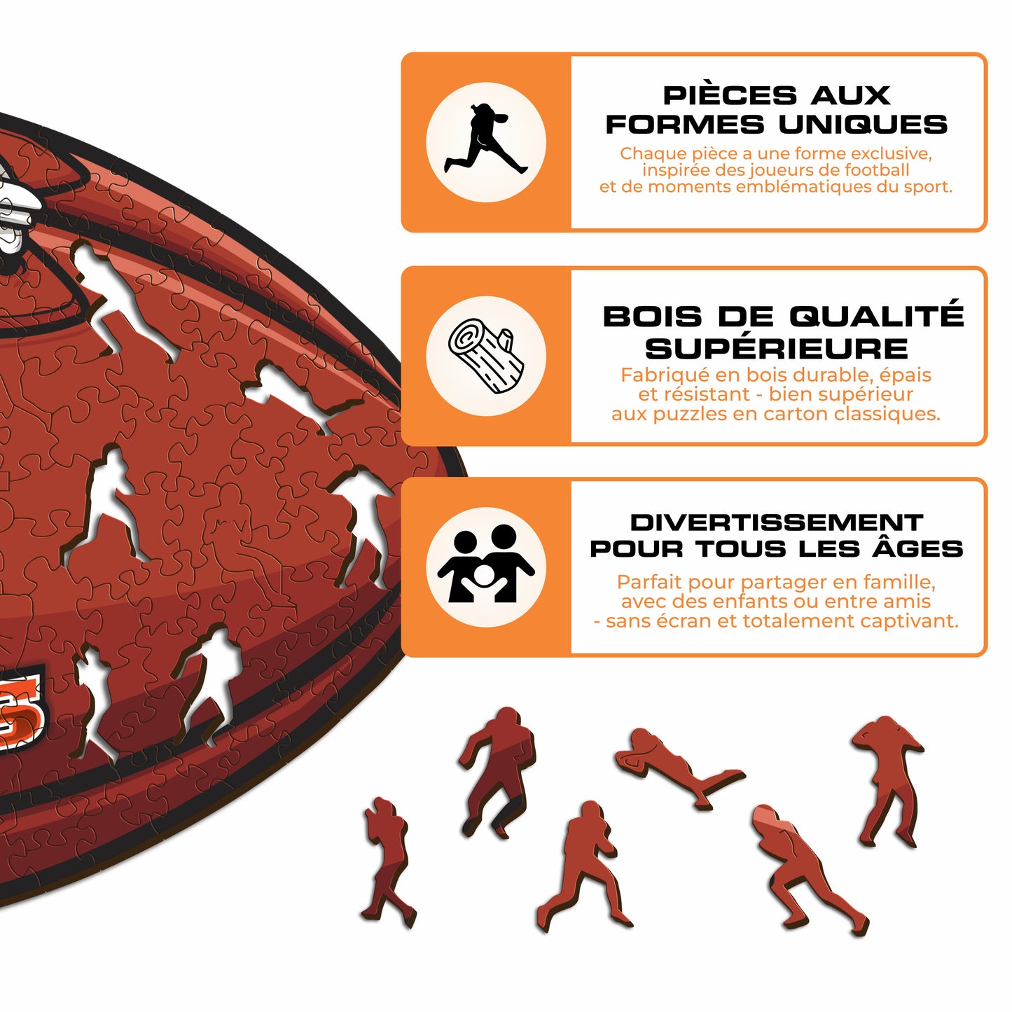 Football Cincinnati Bengals™ - Puzzle en Bois