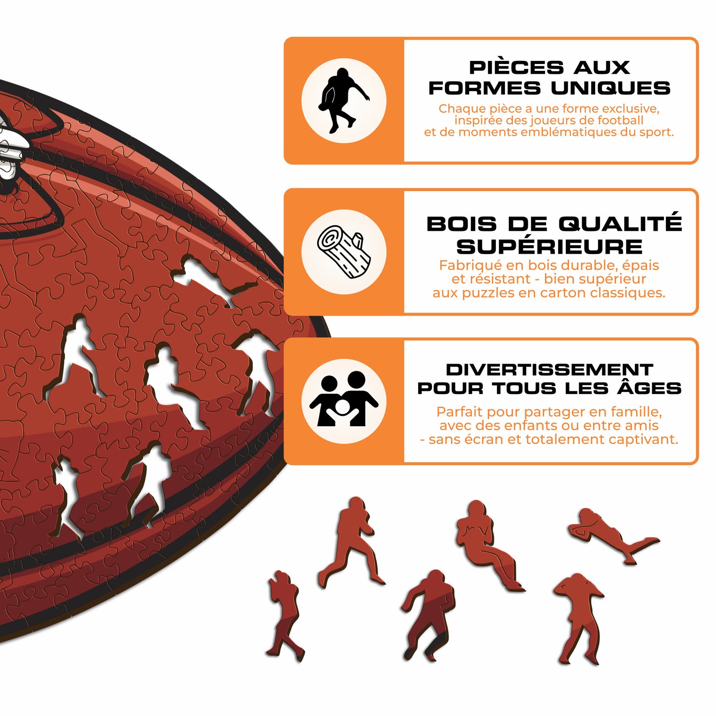 Football Buffalo Bills™ - Puzzle en Bois