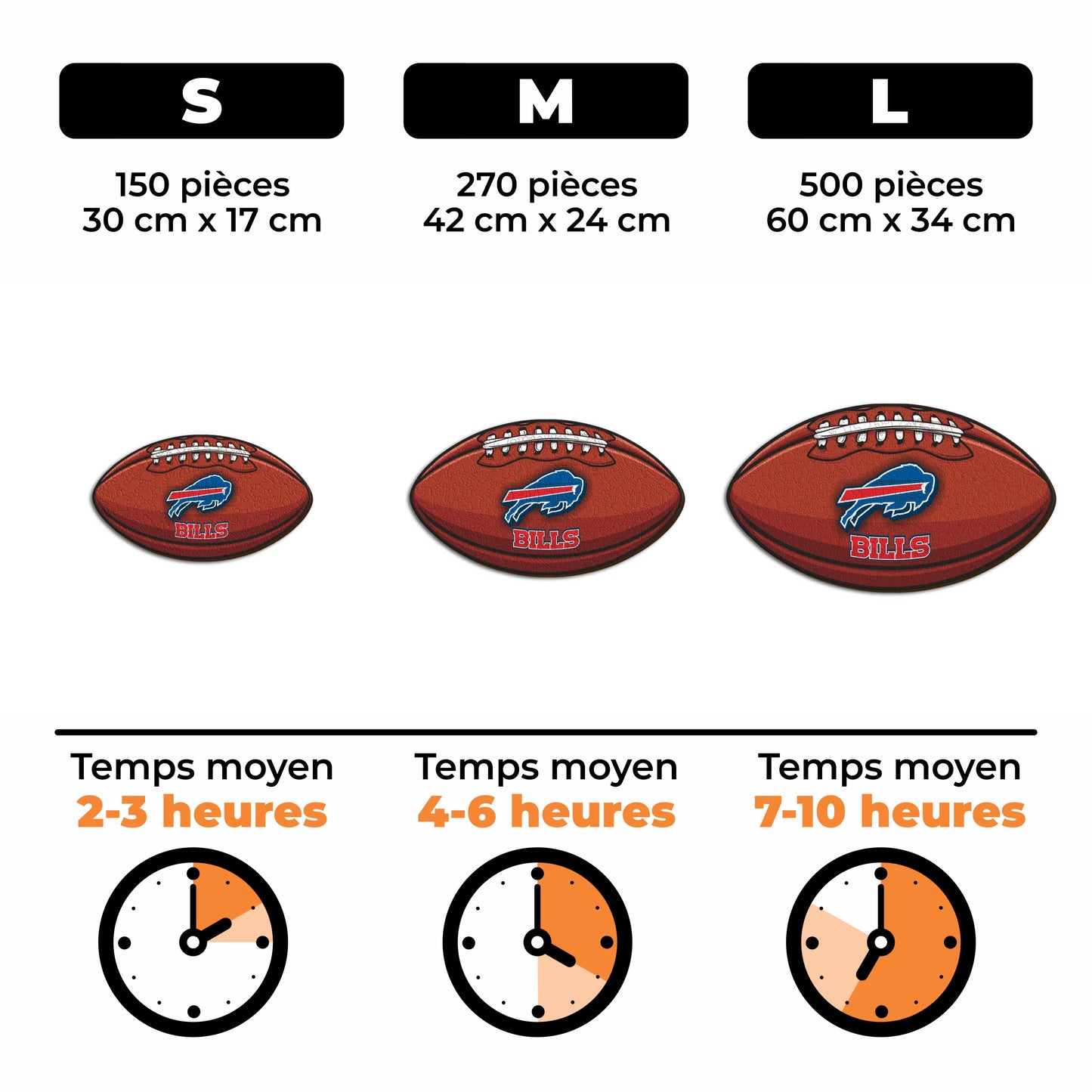 Football Buffalo Bills™ - Puzzle en Bois