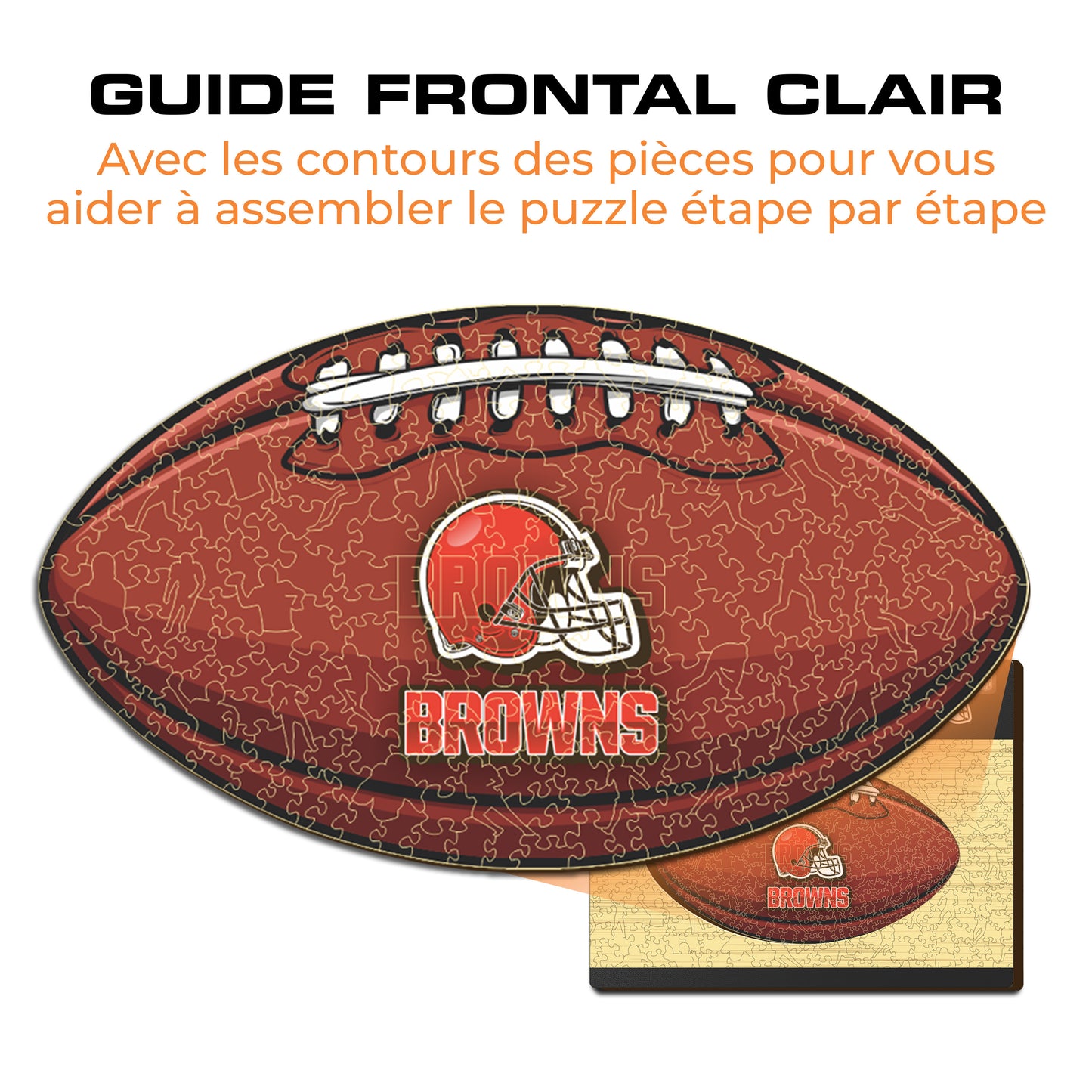Football Cleveland Browns™ - Puzzle en Bois