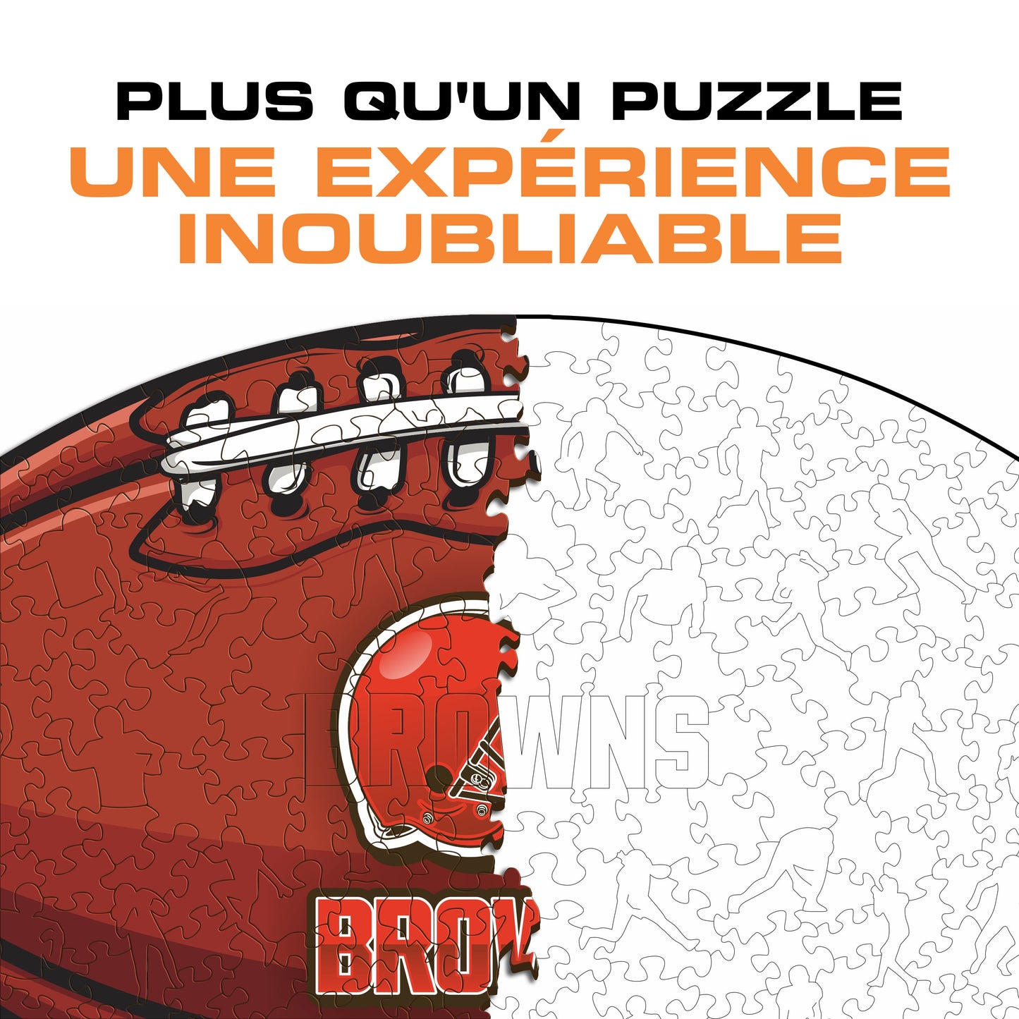 Football Cleveland Browns™ - Puzzle en Bois