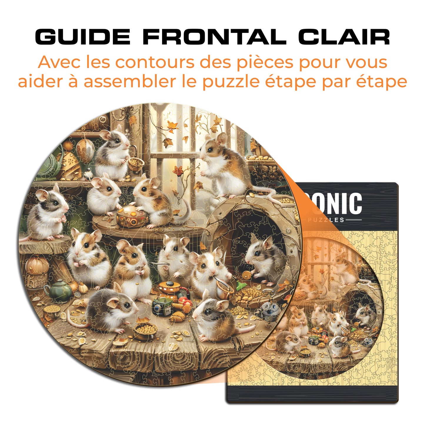 Hamsters Curieux - Puzzle en Bois