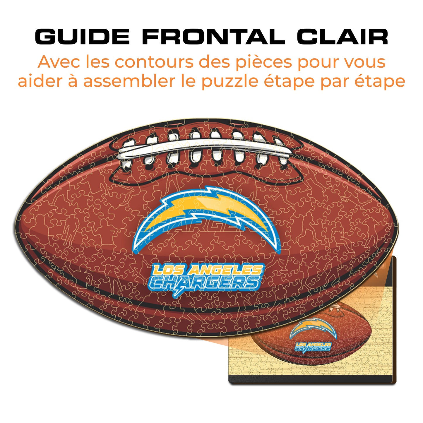 Football Los Angeles Chargers™ - Puzzle en Bois