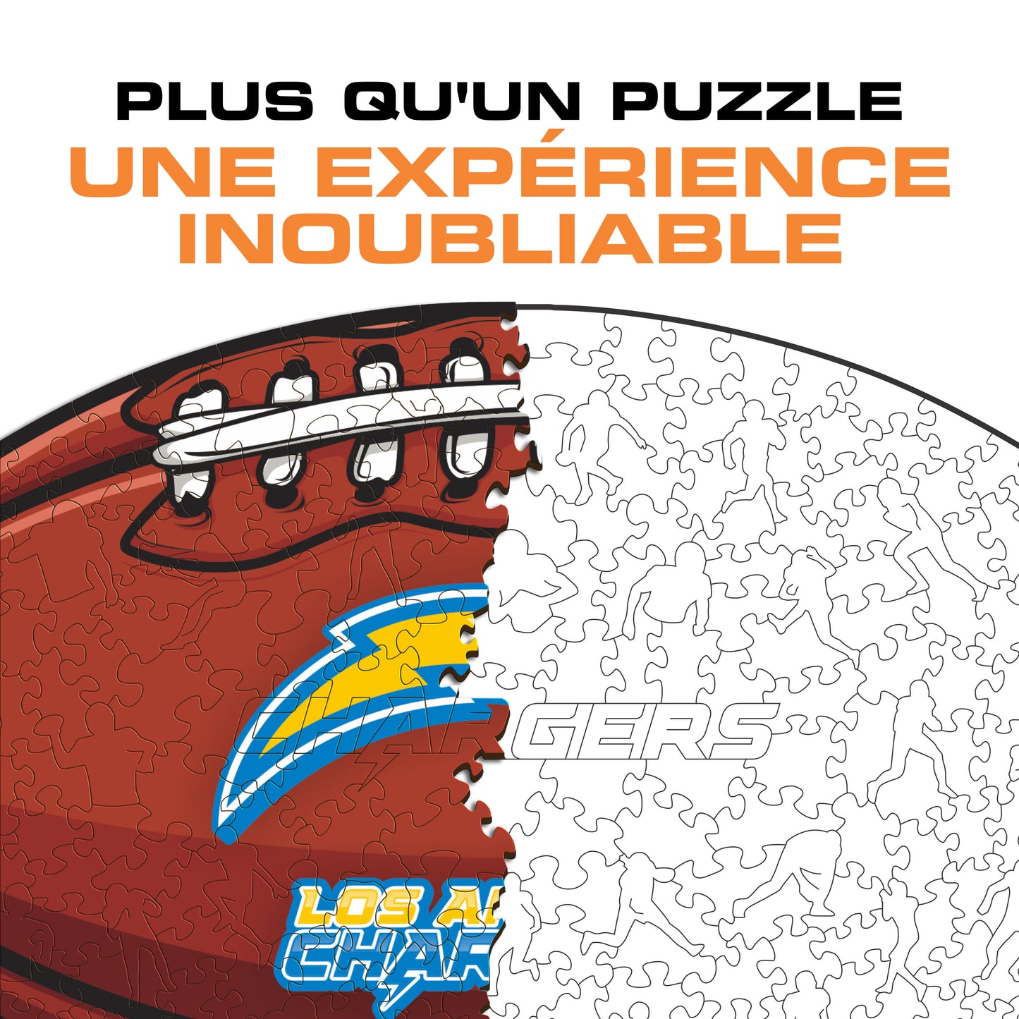 Football Los Angeles Chargers™ - Puzzle en Bois