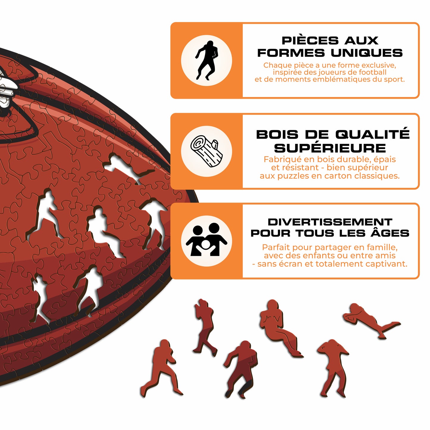 Football Indianapolis Colts™ - Puzzle en Bois