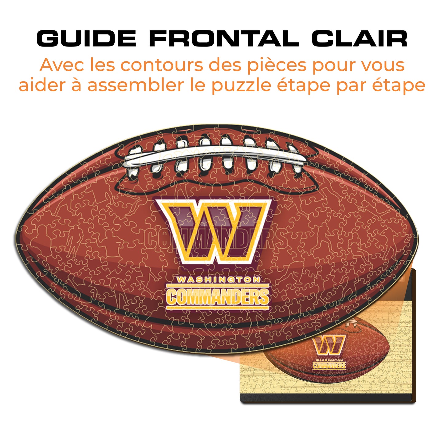 Football Washington Commanders™ - Puzzle en Bois