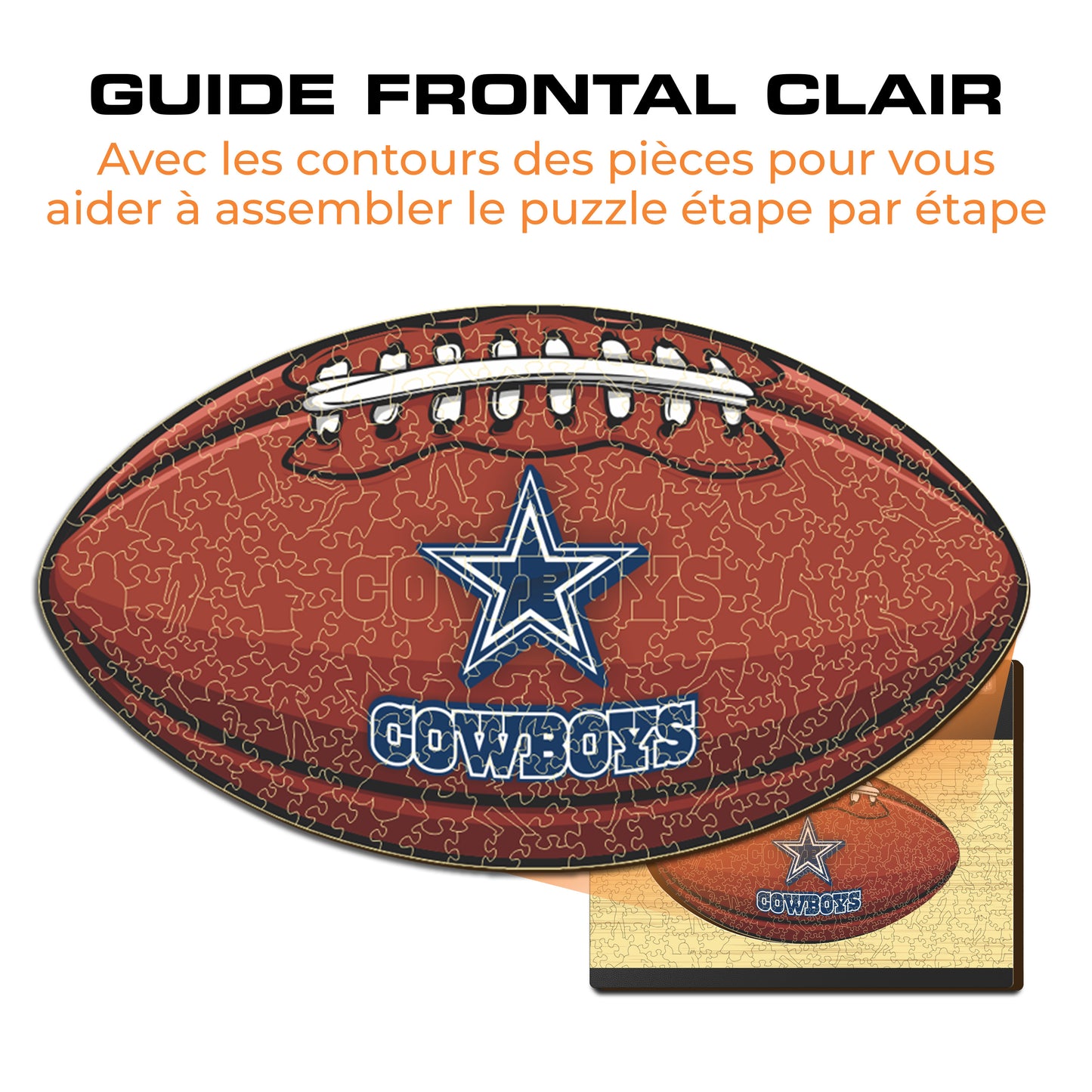 Football Dallas Cowboys™ - Puzzle en Bois