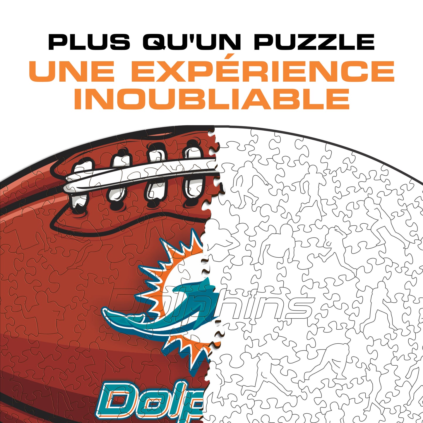 Football Miami Dolphins™ - Puzzle en Bois