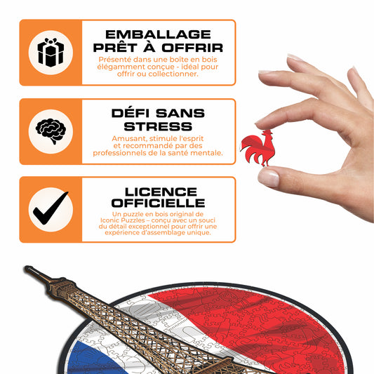 Tour Eiffel - Puzzle en Bois