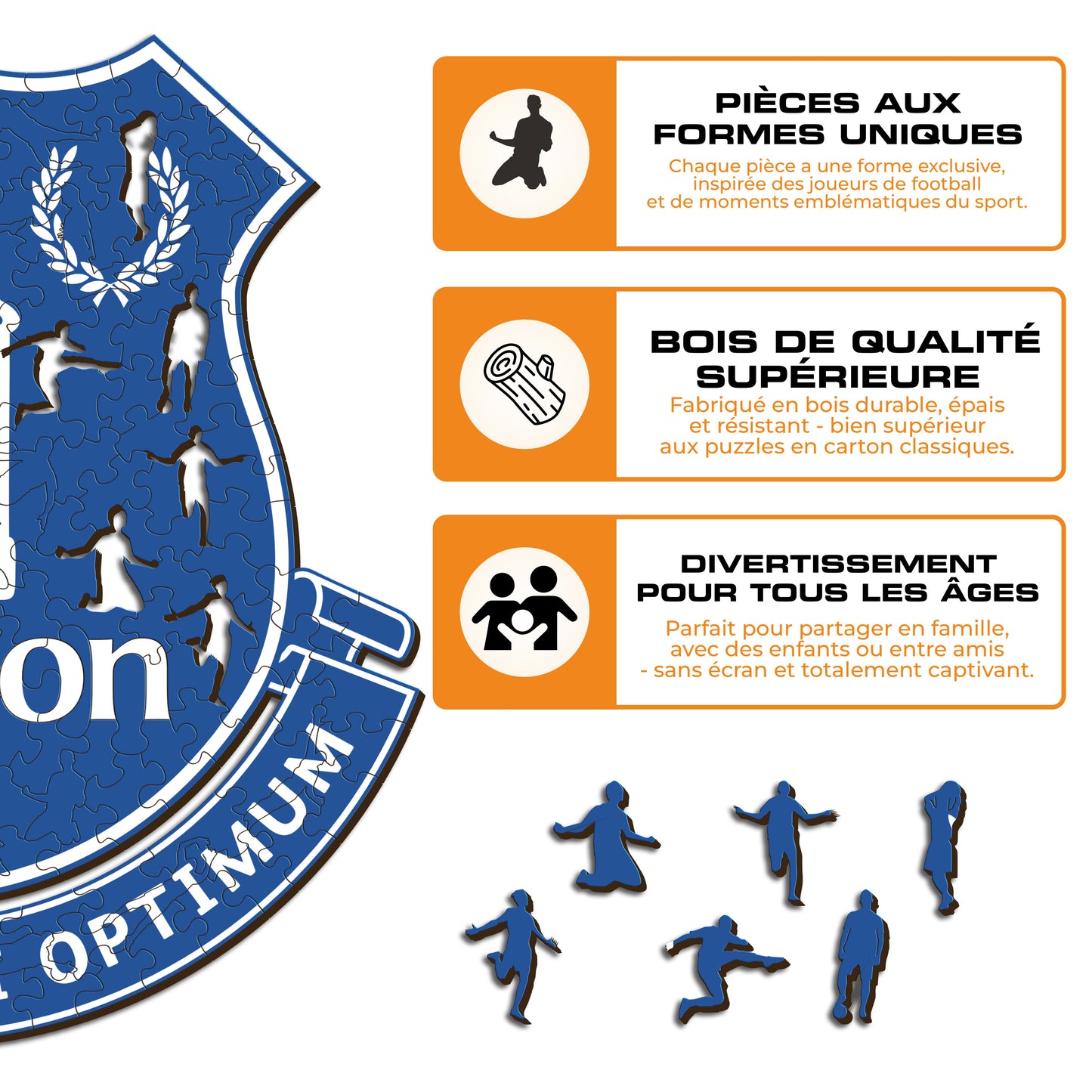 Logo Everton FC® - Puzzle en Bois
