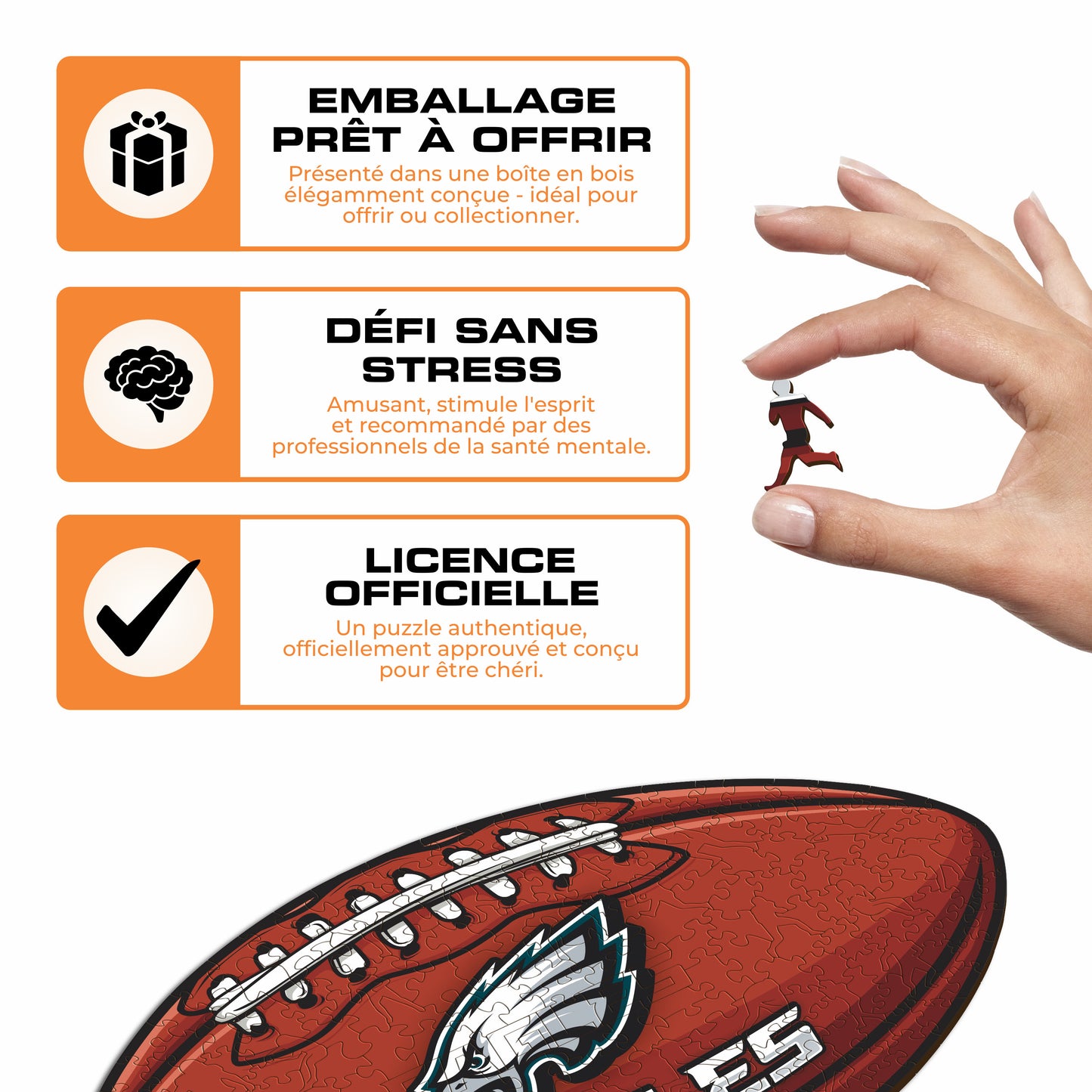 Football Philadelphia Eagles™ - Puzzle en Bois