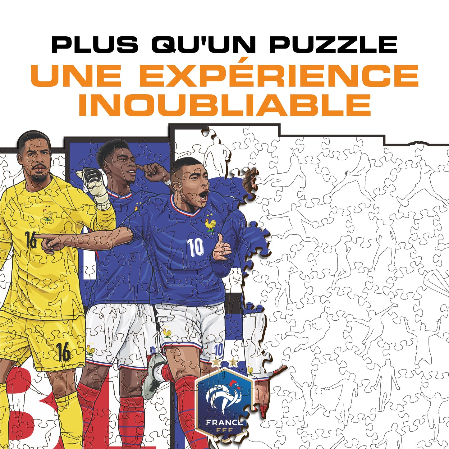 6 Joueurs Équipe de France® - Puzzle en Bois