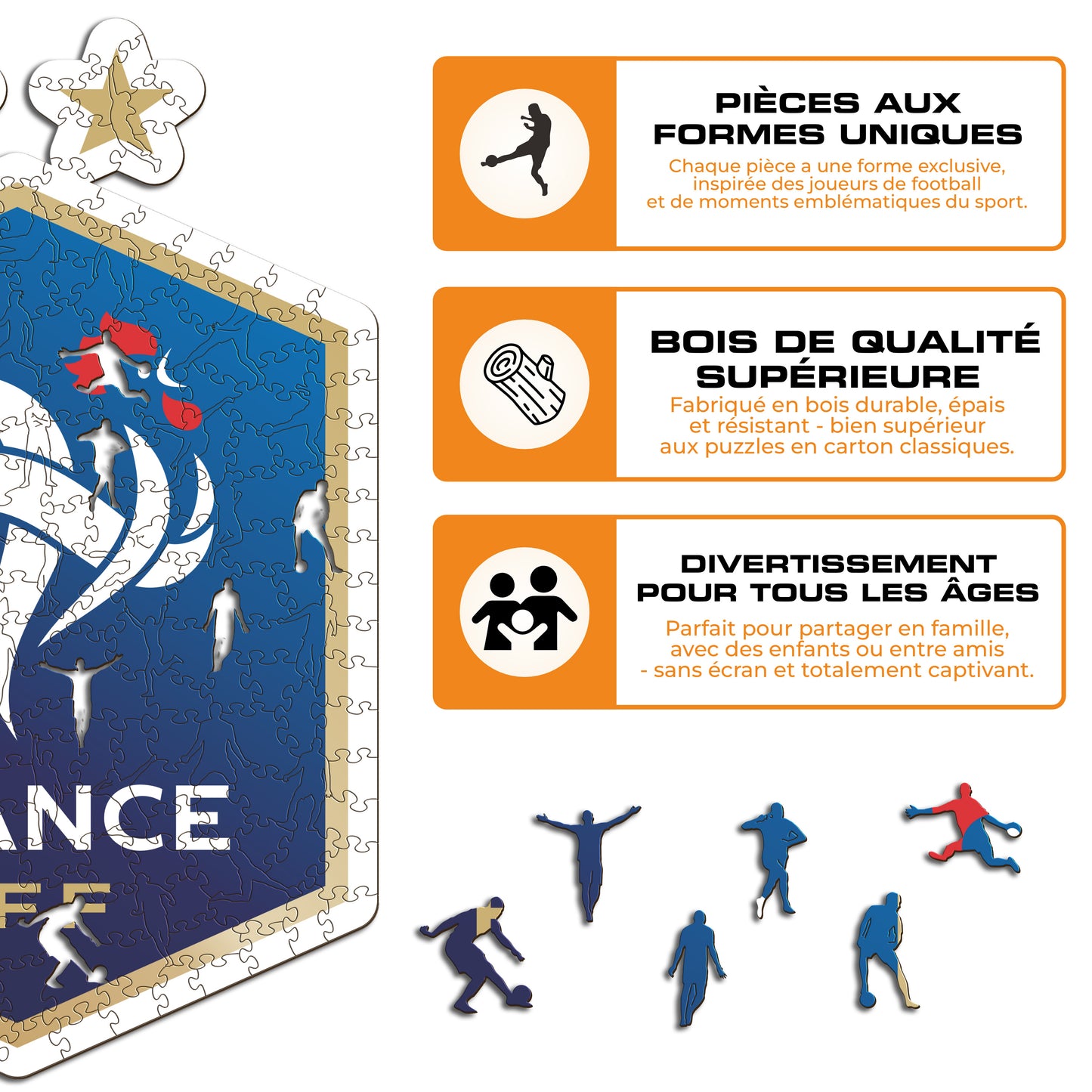 Logo Équipe de France® - Puzzle en Bois