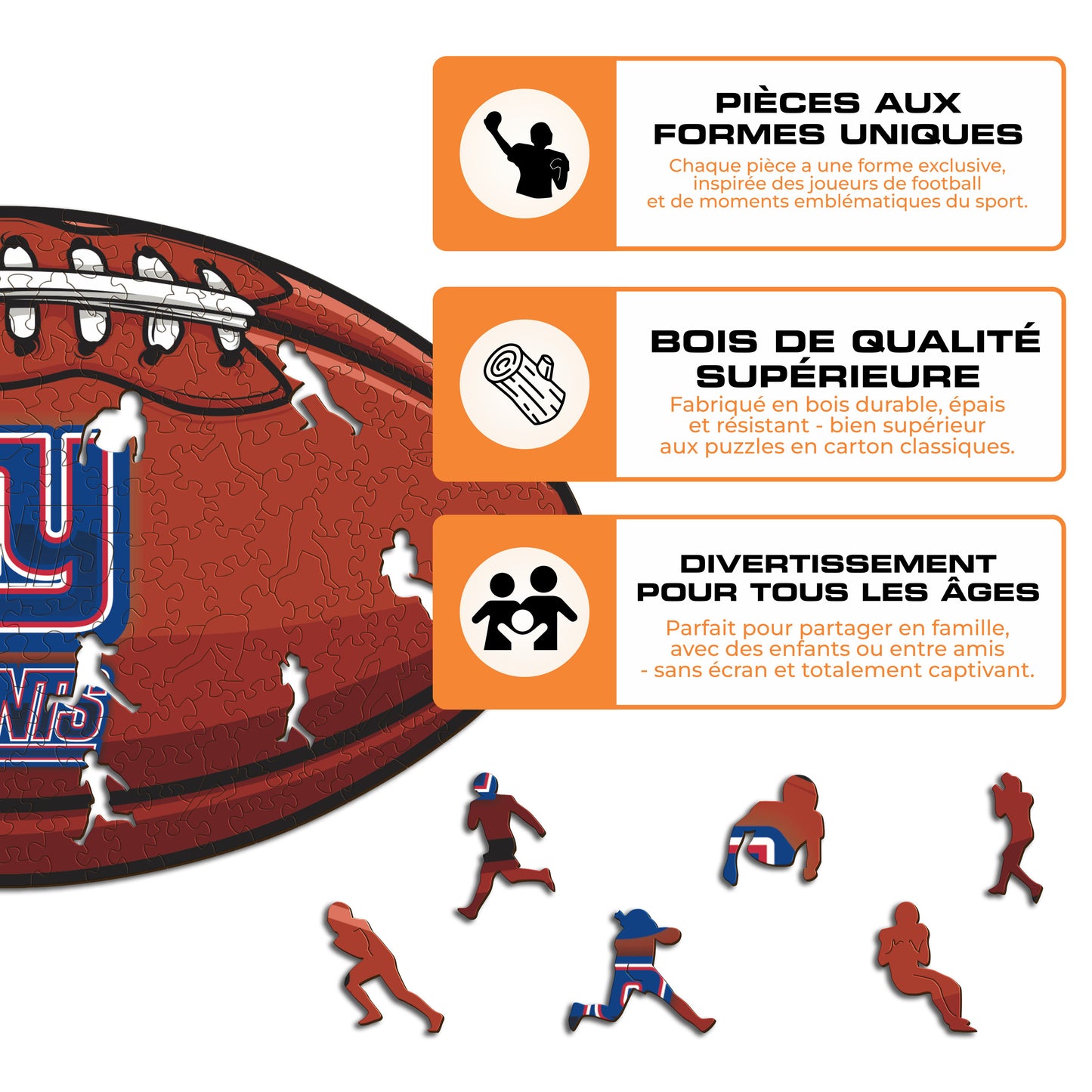 Football New York Giants™ - Puzzle en Bois