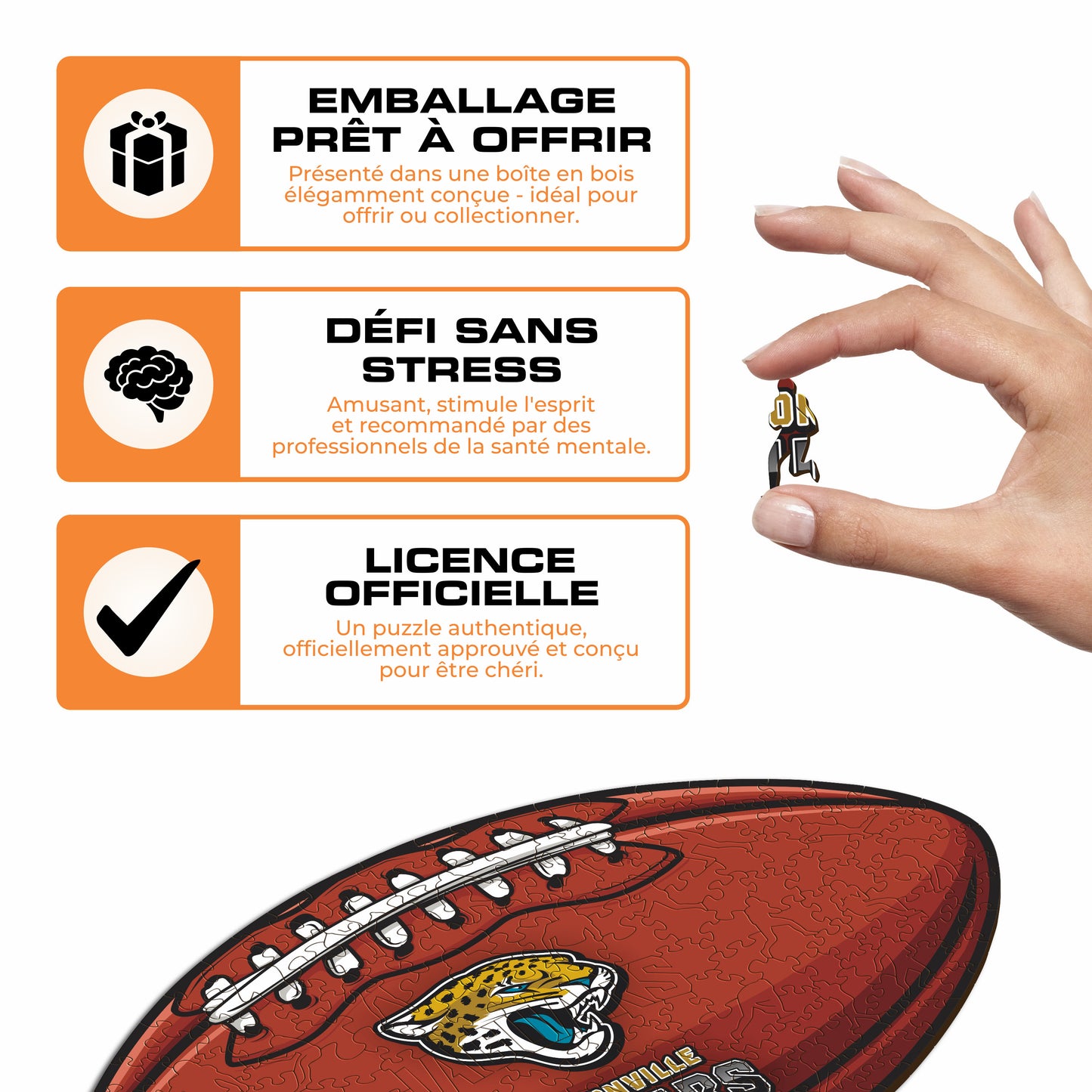 Football Jacksonville Jaguars™ - Puzzle en Bois