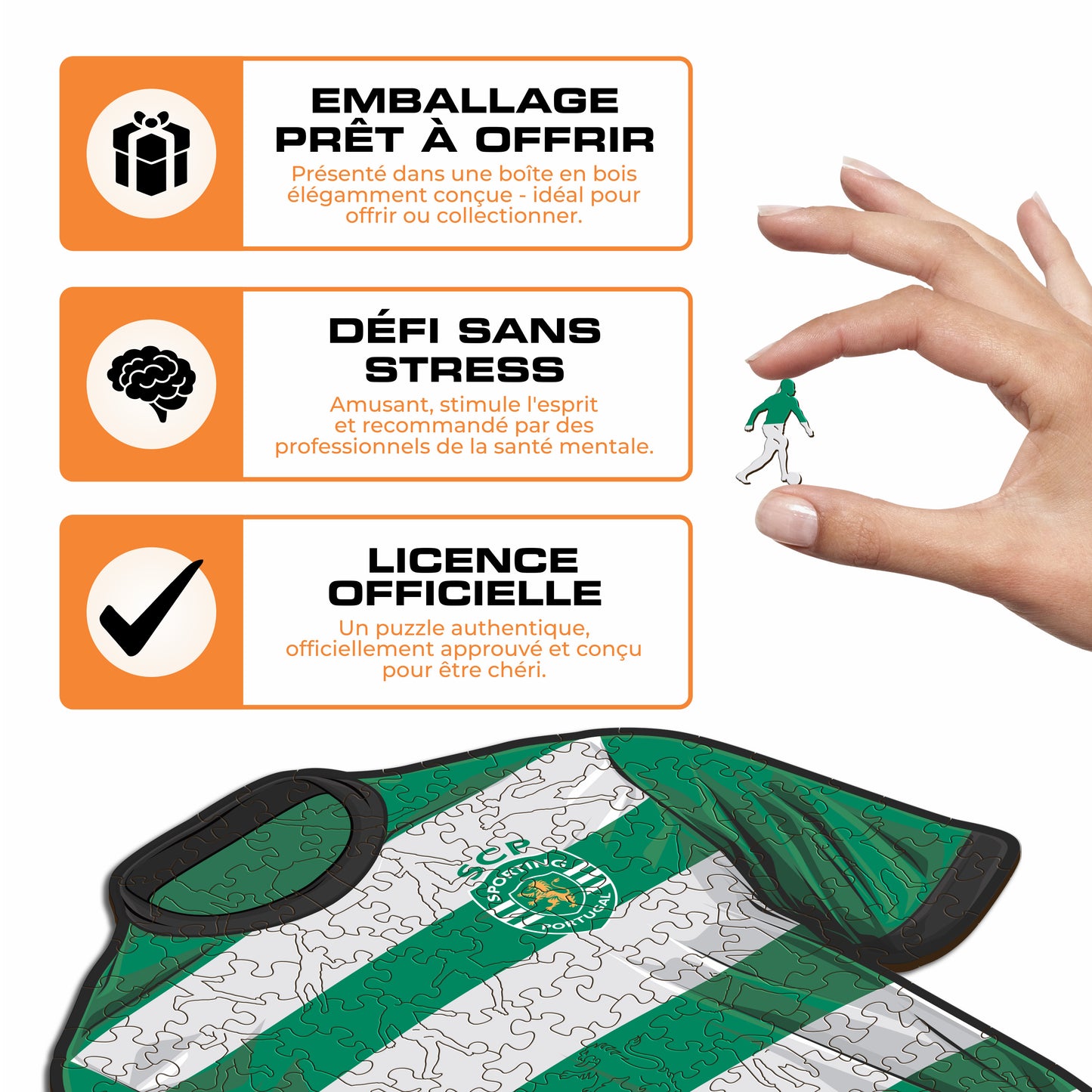 Maillot Sporting CP® - Puzzle en Bois