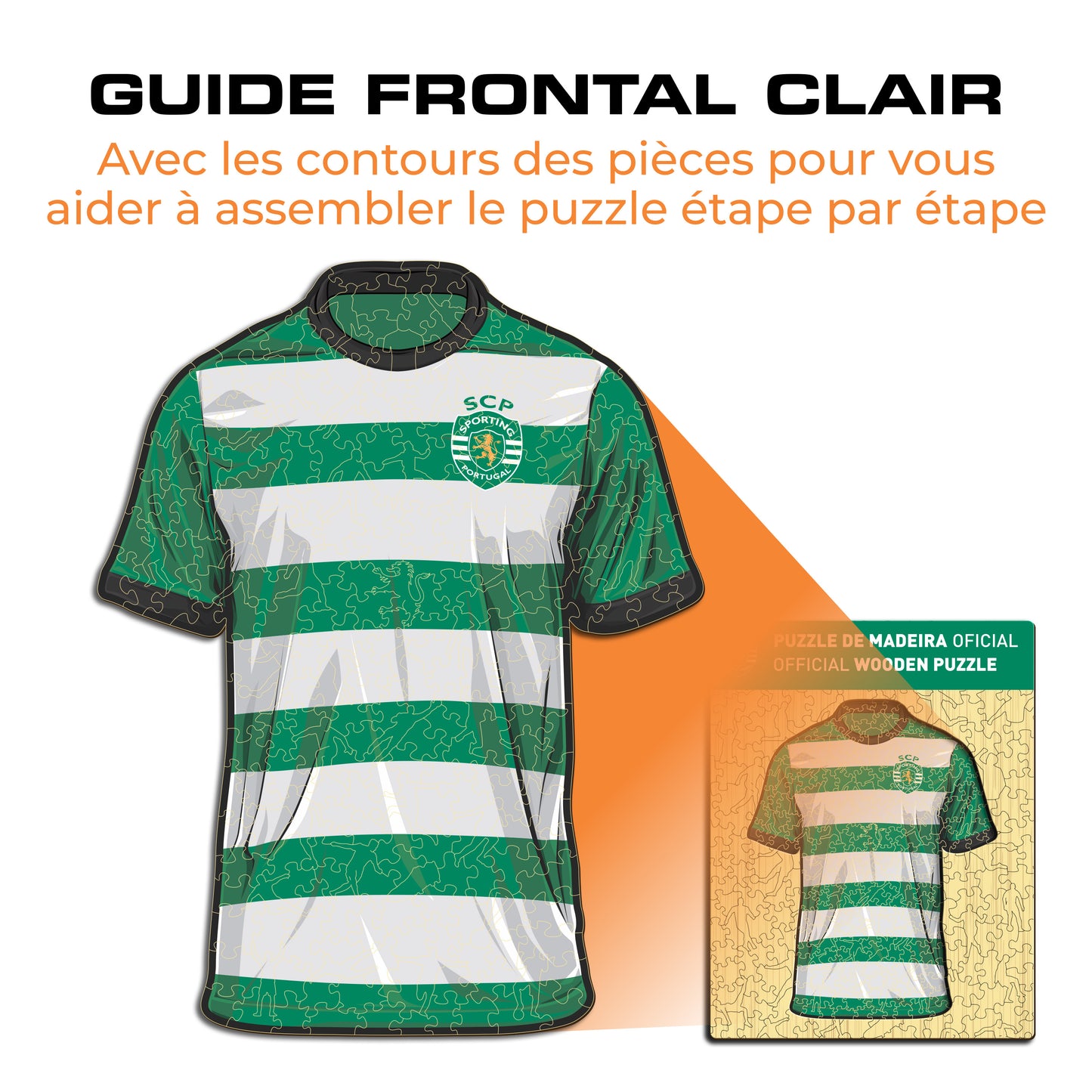 Maillot Sporting CP® - Puzzle en Bois