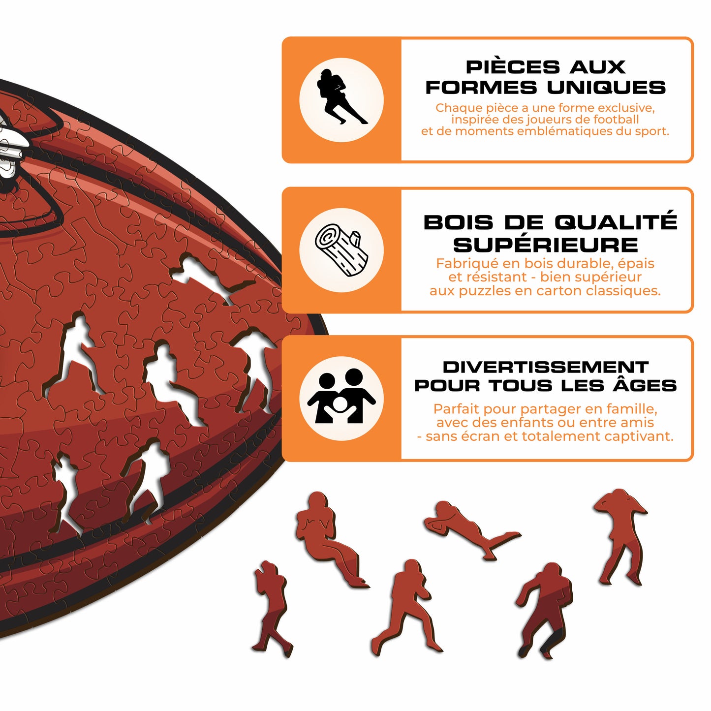 Football New York Jets™ - Puzzle en Bois