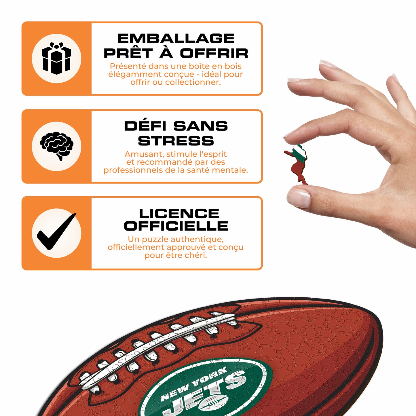 Football New York Jets™ - Puzzle en Bois