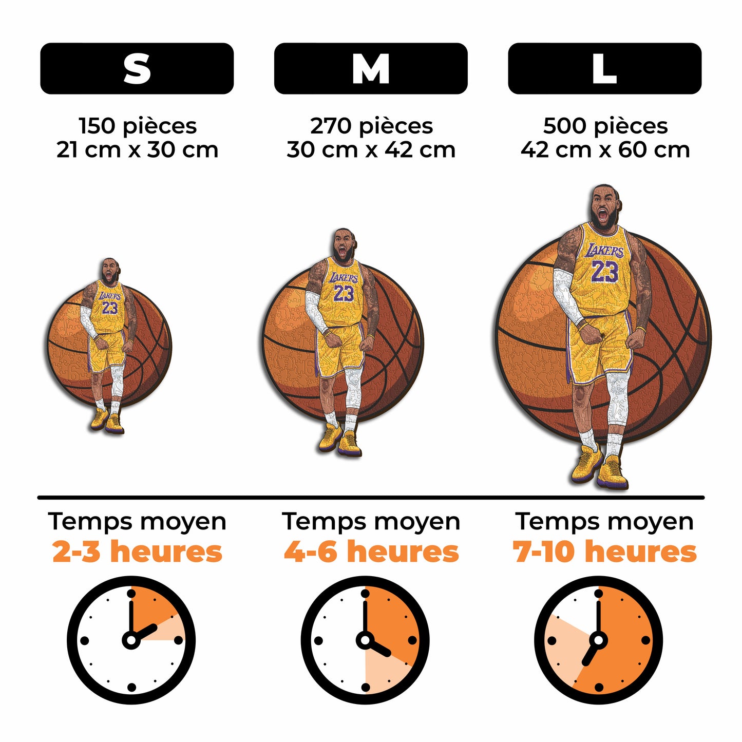 LeBron James - Puzzle en Bois