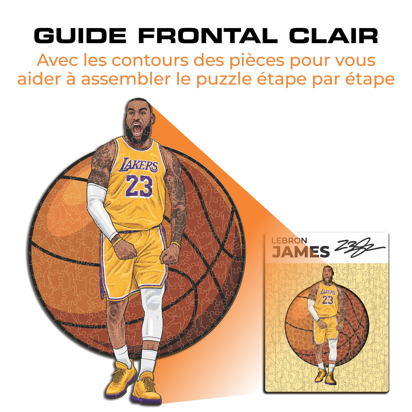 LeBron James - Puzzle en Bois