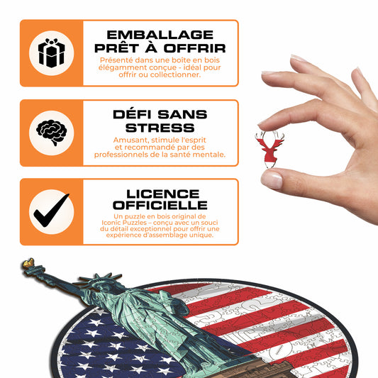 Statue de la Liberté - Puzzle en Bois