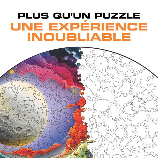 Lune Puissante - Puzzle en Bois