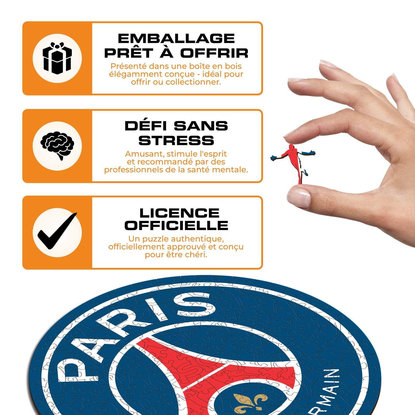 Logo Paris Saint-Germain® - Puzzle en Bois