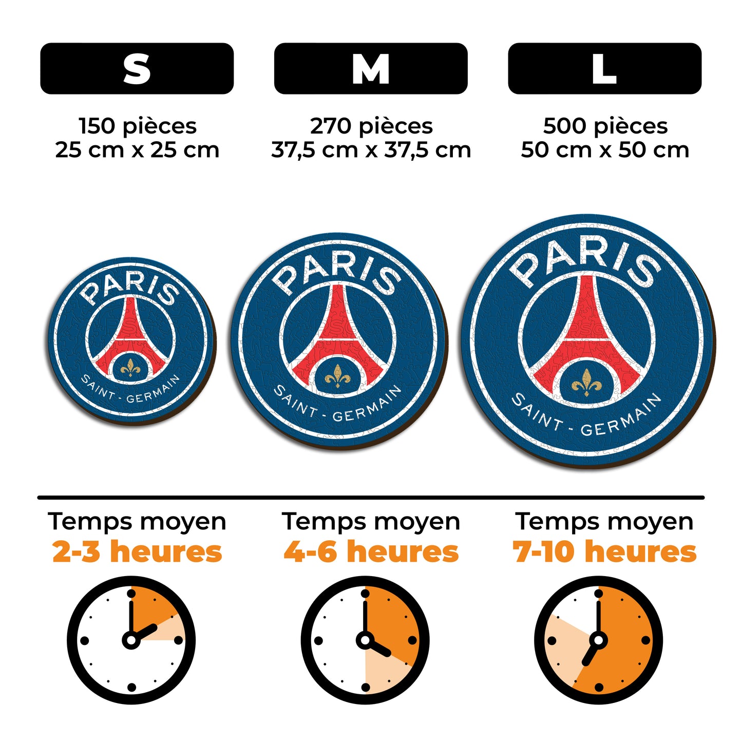 Logo Paris Saint-Germain® - Puzzle en Bois