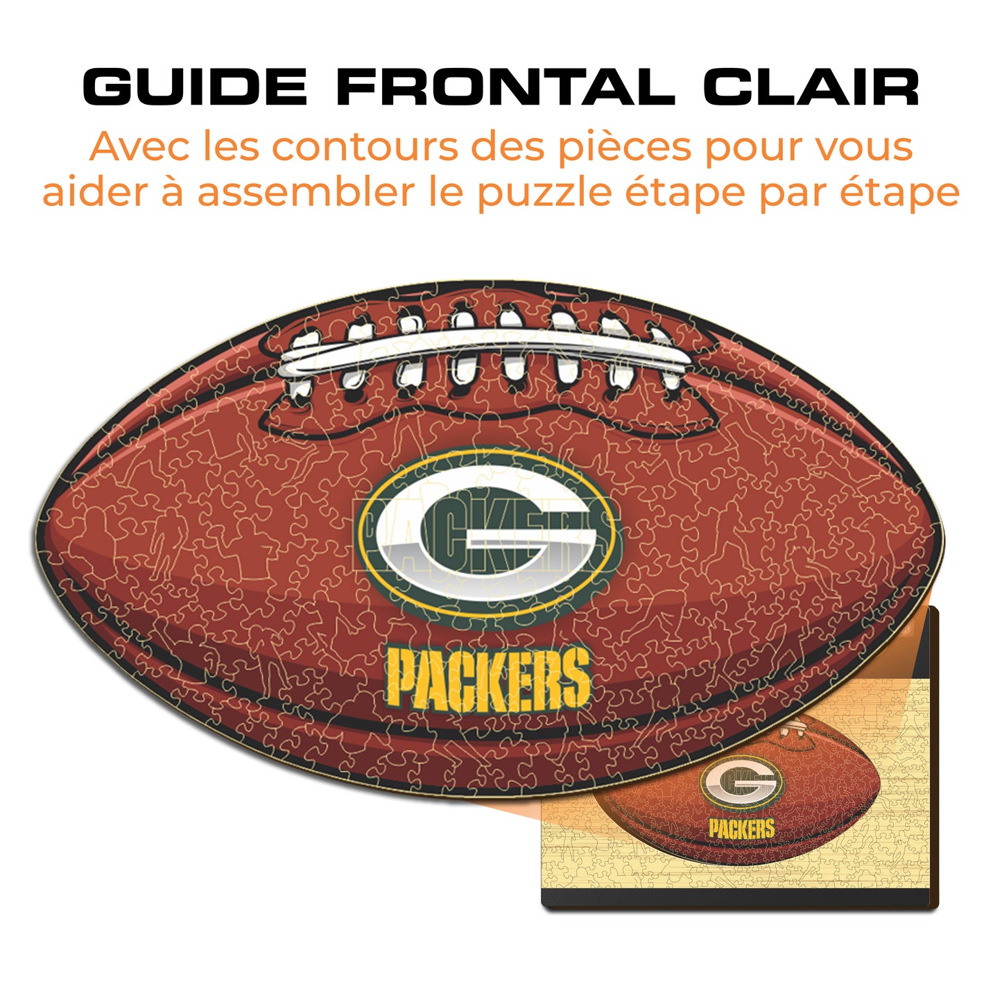 Football Green Bay Packers™ - Puzzle en Bois