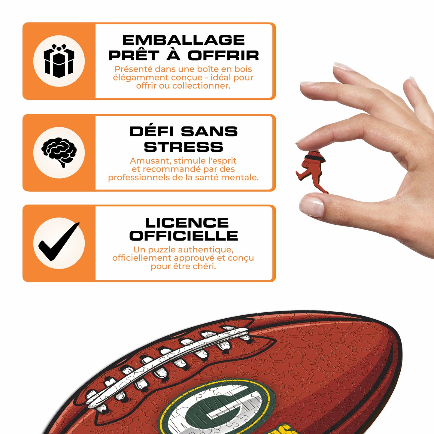 Football Green Bay Packers™ - Puzzle en Bois